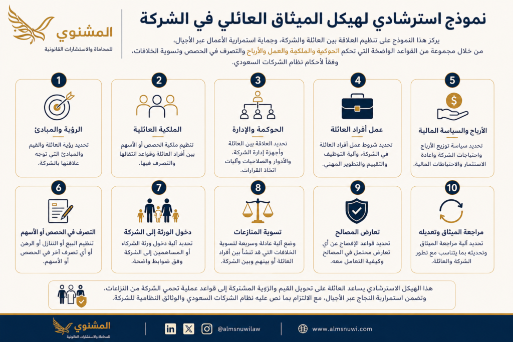 نموذج ميثاق الشركات العائلية